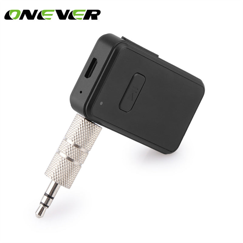 Onever Bluetooth Receiver Wireless Music Audio Adapter Jack with Mic 3.5mm Stereo Output for Speaker Headphone Car Stereo