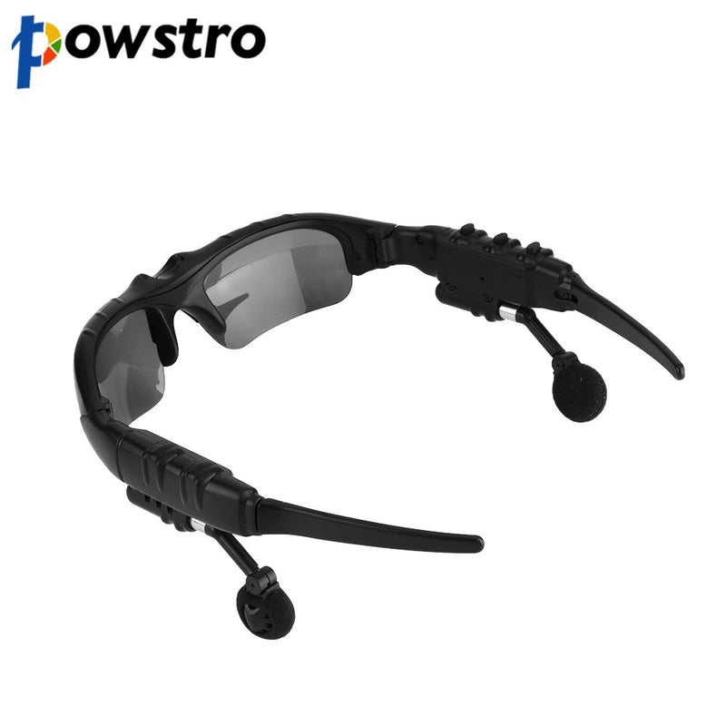 Wireless Sports Stereo Bluetooth Headset Handfree Sunglasses Talk Music Headset Headphone With A Pair Of Blue and Yellow Lens