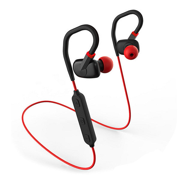 Bluetooth Headphones Wireless In Ear Earbuds V4.1 Sports Sweatproof Earphones Adjustable Ear Hooks with Mic for Running Gym