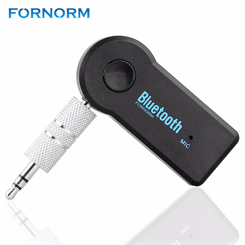 FORNORM Portable 3.5mm Bluetooth Audio Music Receiver Adapter Auto AUX Car Wireless Adapter Bluetooth Kit Speaker Headphone