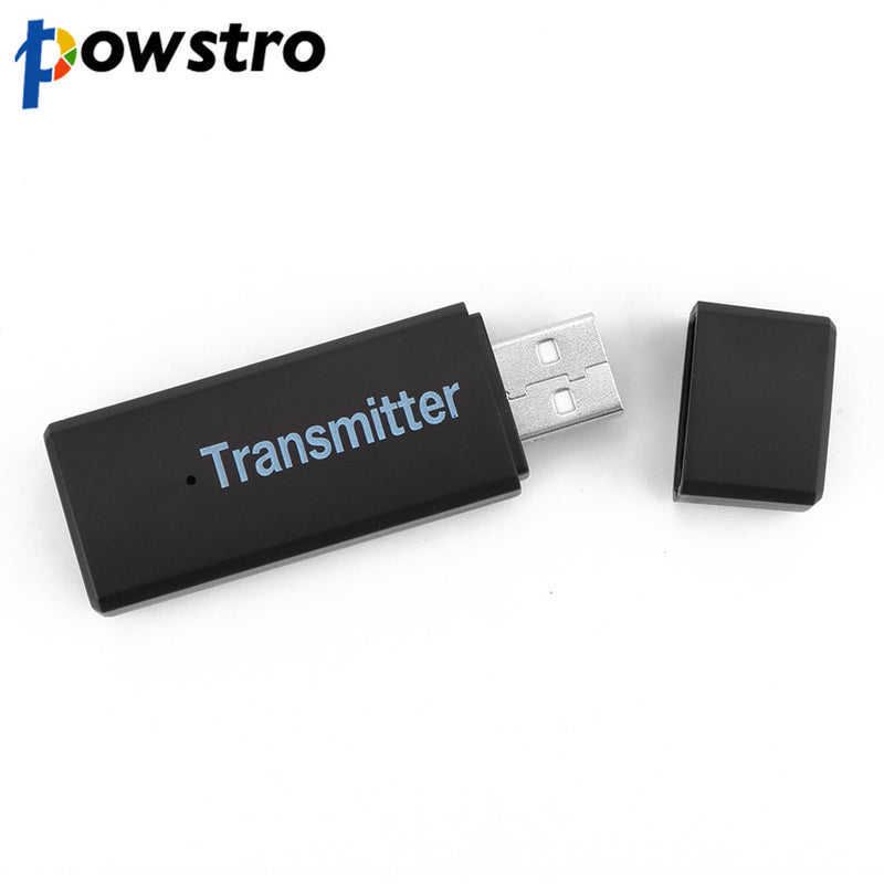 Powstro 2.4GHz Blutooth Wireless Transmitter For Car Music Audio Bluetooth Receiver Adapter 3.5mm A2DP For Headphone Reciever