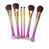 Professional 6 PCS Makeup Brushes Set Tools Make-up Kit fiber Make Up Brush Set Case Cosmetic Foundation Brush