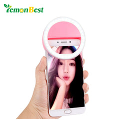 36 LED Smartphone Selfie Light Ring Fill Lights Battery Operated Clip on Phone
