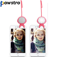 Powstro Flash Selfie LED Smartphone Selfie Light Rechargeable Clip-on Warm & Cool White Fill Lights For iPhone Samsung Sony