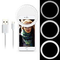 Selfie Portable Flash Led  Night Light Camera Phone Photography Ring Light Enhancing Photography for iPhone Samsung