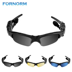 Wireless Sports Stereo Bluetooth Headset Handfree Sunglasses Talk Music Headset Headphone With A Pair Of Blue and Yellow Lens