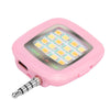 FORNORM LED Selfie Flash Lamp Rechargeable Flash Fill-in Light 3.5mm Jack Plug Selfie Light LED Night Using Pocket Spotlight