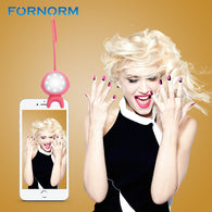 FORNORM Dual Color 16-LED Smartphone Selfie Light Rechargeable Clip-on Selfie Flash Light for Phone5S 6S 6 7 Plus all CellPhone