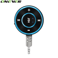 Onever Wireless Bluetooth Audio Receiver Handsfree Car Kit Music Audio Adapter 3.5mm Aux  Jack  for Headphone Speaker 2 Colors