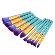 10pcs Foundation Powder Makeup Brush Blush Brush Eyeshadow Brush Cosmetic Tools