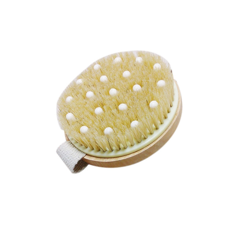Bath Shower Bristle Brush Massage Body Brush with Band