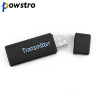 Powstro 2.4GHz Blutooth Wireless Transmitter For Car Music Audio Bluetooth Receiver Adapter 3.5mm A2DP For Headphone Reciever