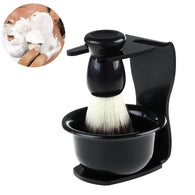 Rosenice 3pcs Shaving Brush Kit Shave Brush Stand and Bowl Set for Men